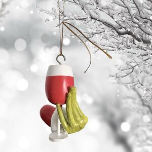 GRINCH Christmas Ornaments Wine Cup Green Hanging Decorations for Tree